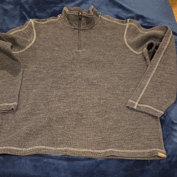 Eddie Bauer Men's Brown Zip-Up Sweater - Picture 2 of 4